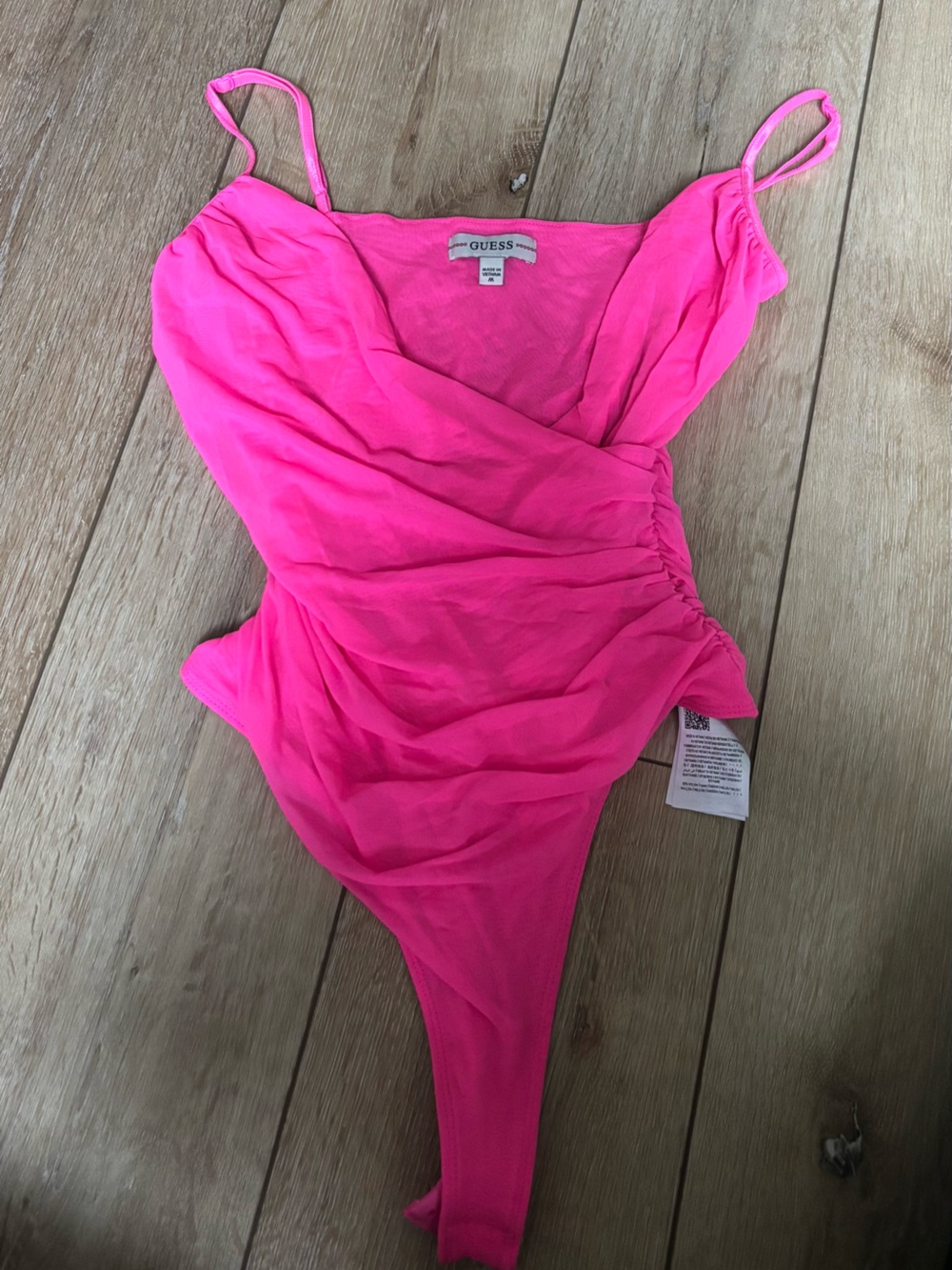 GUESS Women's Bright Pink Camisole Top